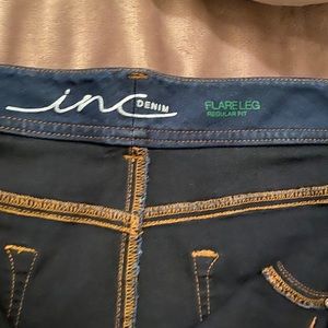 Flare leg jeans by INC. Butterflies! Stretch!